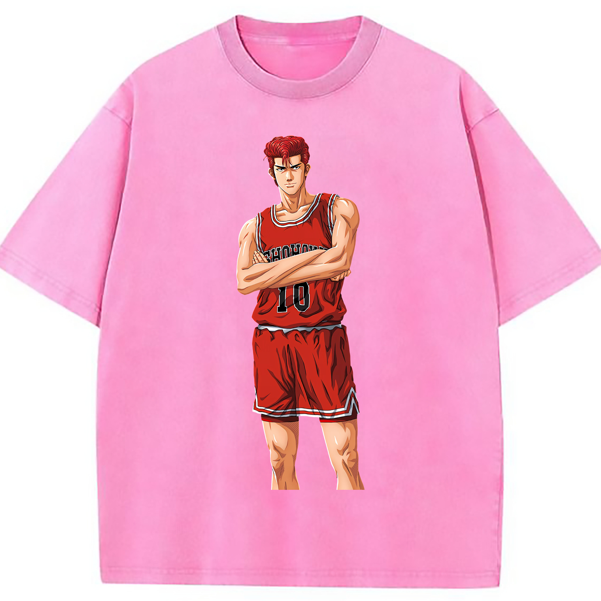 （画像用） SLAM DUNK／スラムダンク 綿100% ヴィンテージ風 半袖Tシャツ（フロントプリント）